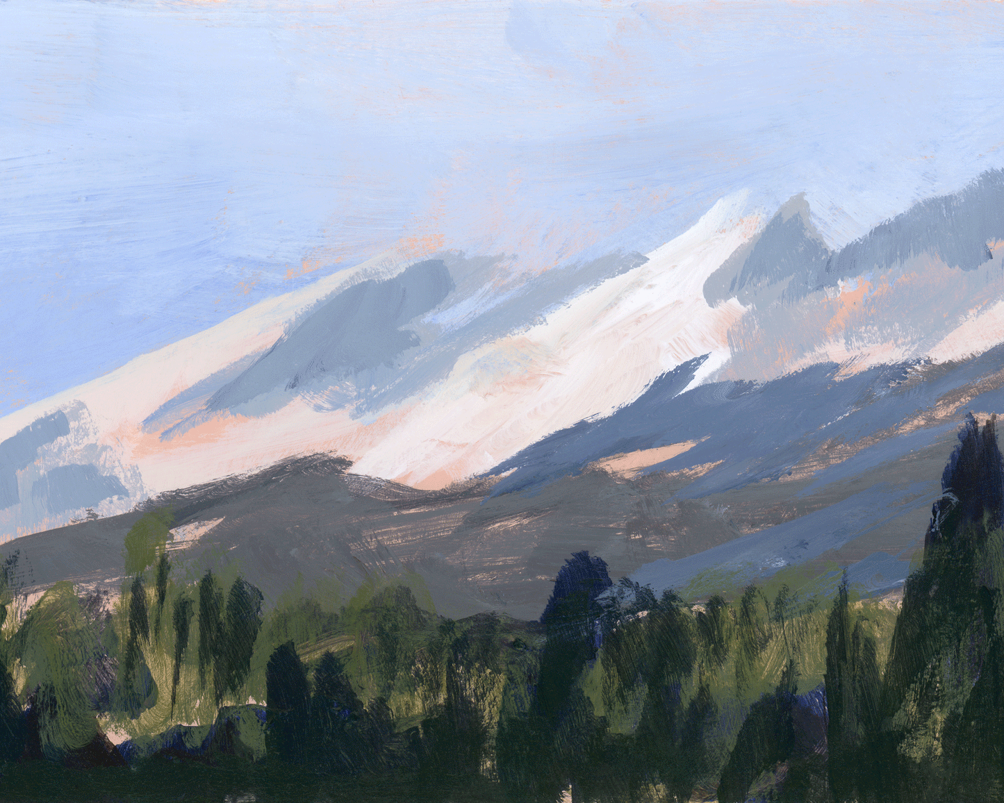 "Steeping In Blue Skies" - Print