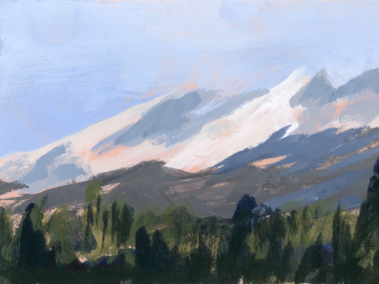 "Steeping In Blue Skies" - Print