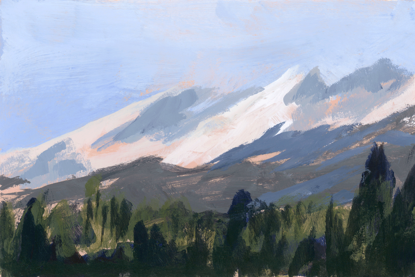 "Steeping In Blue Skies" - Print
