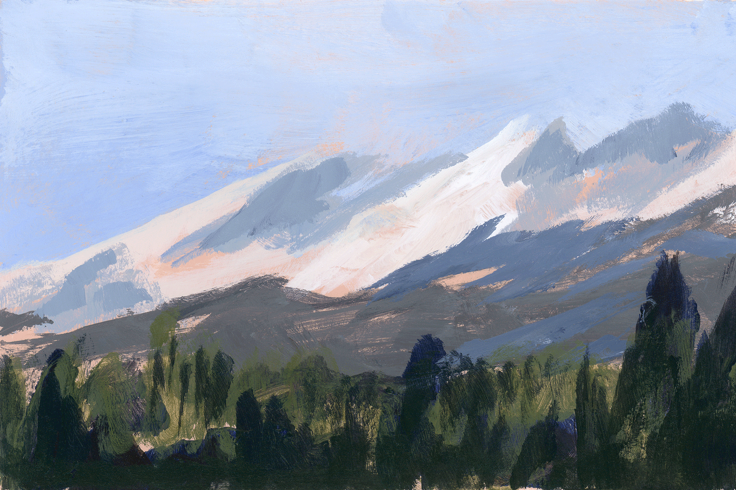"Steeping In Blue Skies" - Print