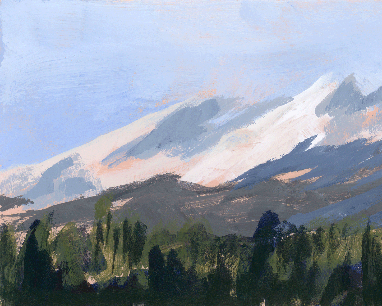 "Steeping In Blue Skies" - Print