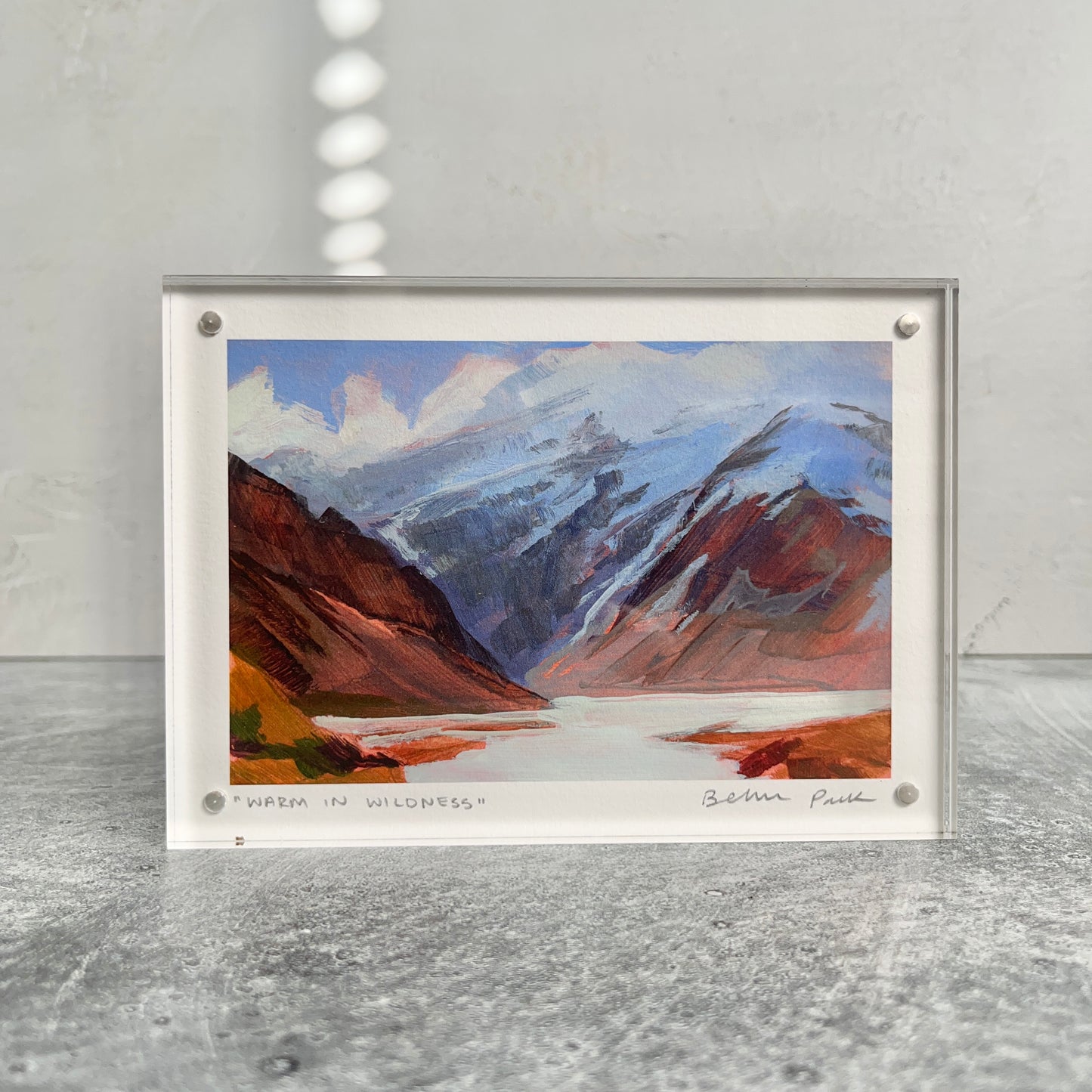 "Warm in Wildness" Framed 4x6 Print