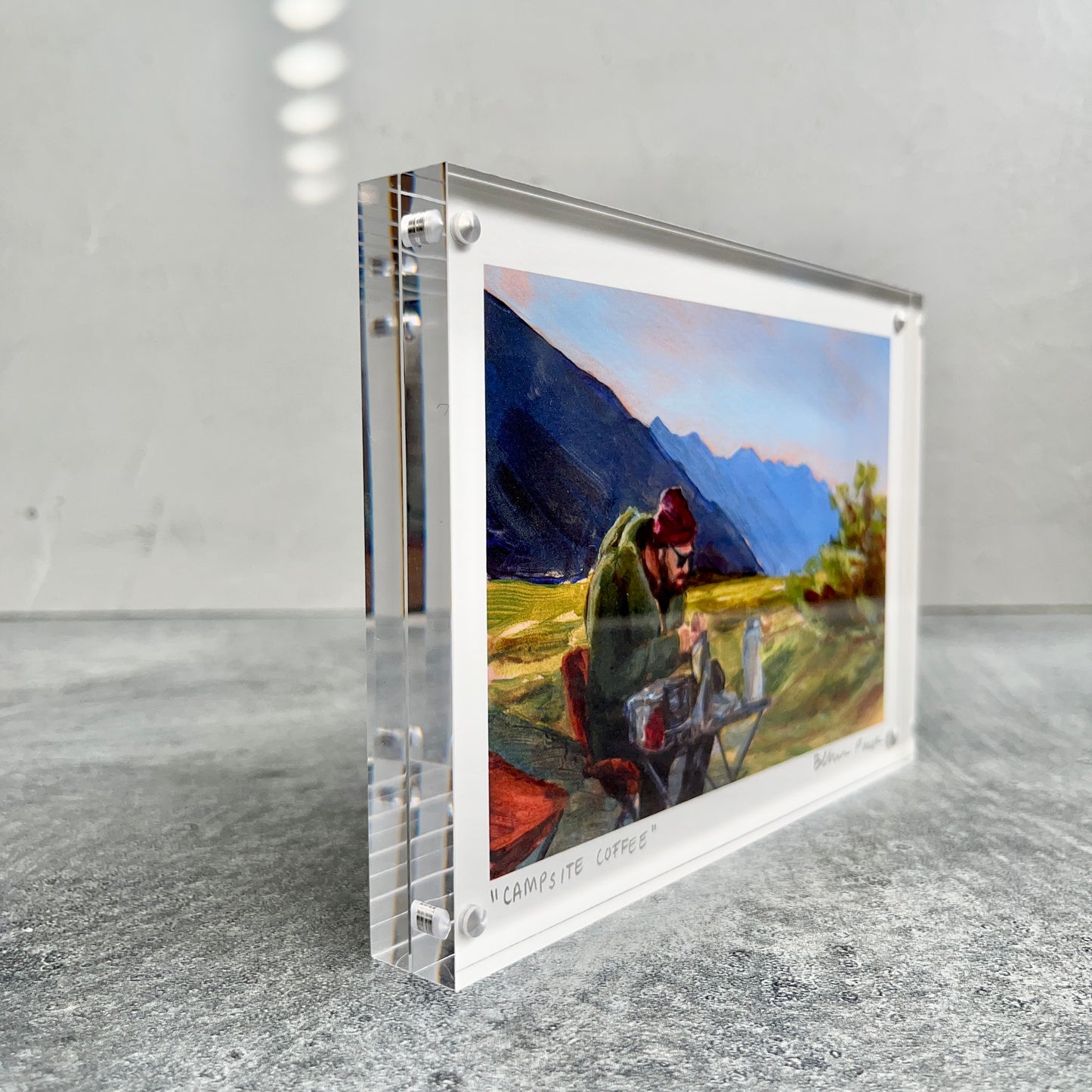 "Campsite Coffee" Framed 4x6 Print