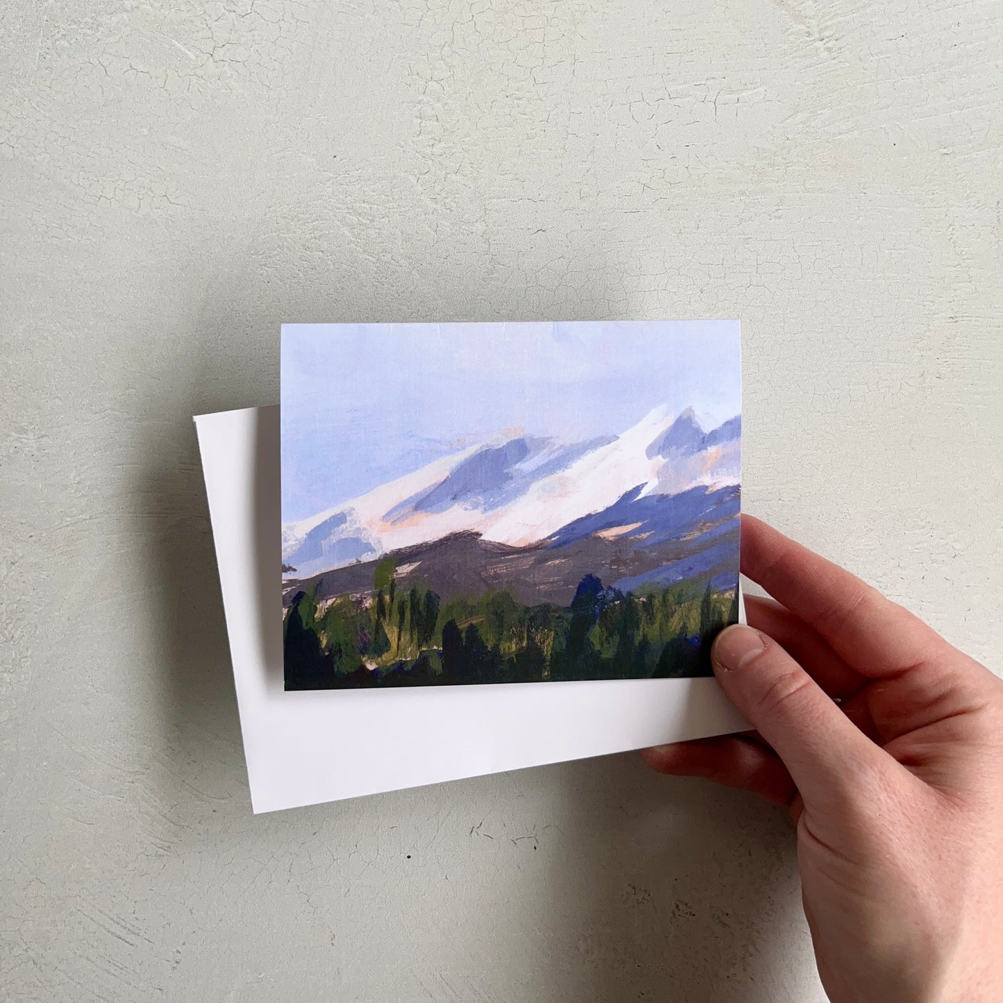 "Steeping in Blue Skies" Greeting Card